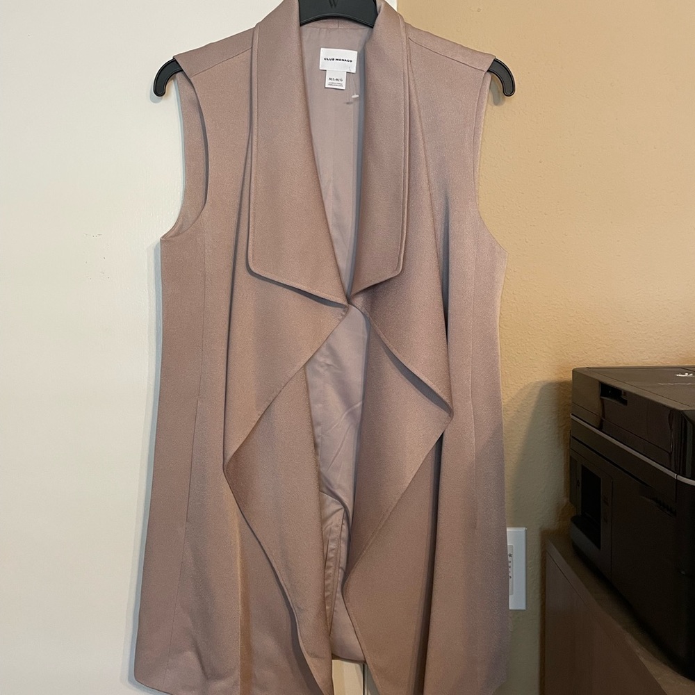 Club Monaco Open Long Vest - M/L